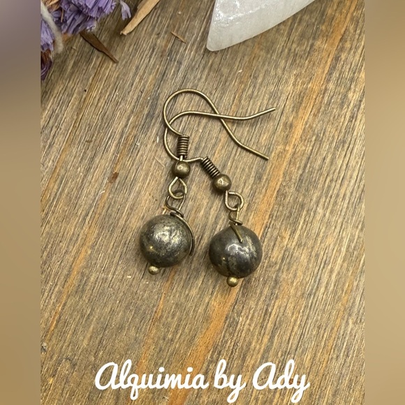 RUSTIC FALL VIBES PURITE DANGLE EARRINGS SET - Picture 1 of 1